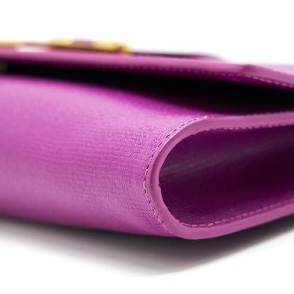 YSL Y Clutch Purple GHW