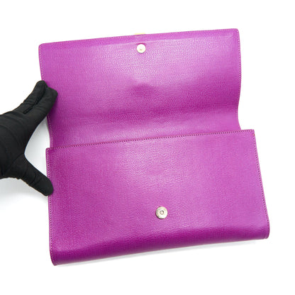 YSL Y Clutch Purple GHW