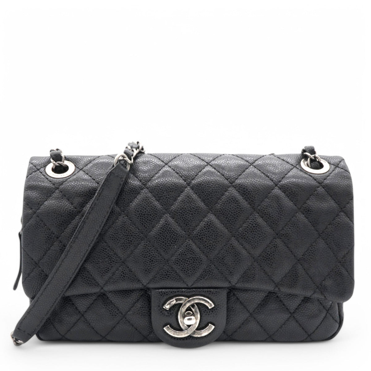 Caviar Flap Bag Black