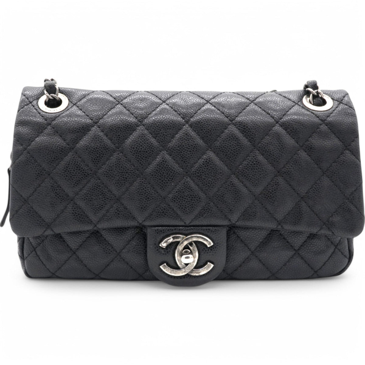Caviar Flap Bag Black