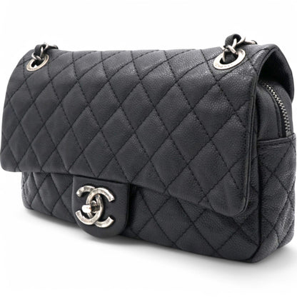 Caviar Flap Bag Black