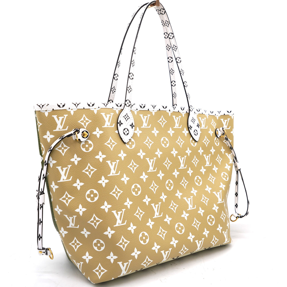 Louis-vuitton Khaki Giant Monogram Canvas Neverfull MM Bag