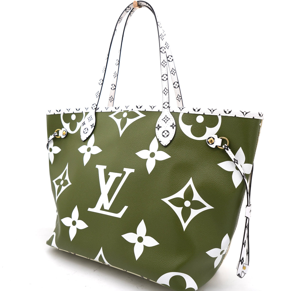 Louis-vuitton Khaki Giant Monogram Canvas Neverfull MM Bag