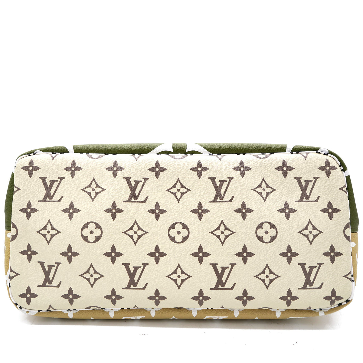 Louis-vuitton Khaki Giant Monogram Canvas Neverfull MM Bag