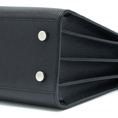 Saint Laurent Baby Sac De Jour Grained Calfskin Black SHW