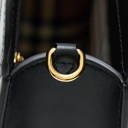 Burberry Check Pocket Bag Cashmere/ Leather GHW