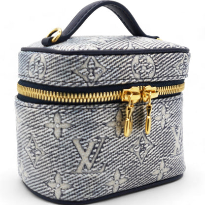 Louis-vuitton Monoglam Micro Vanity Blue