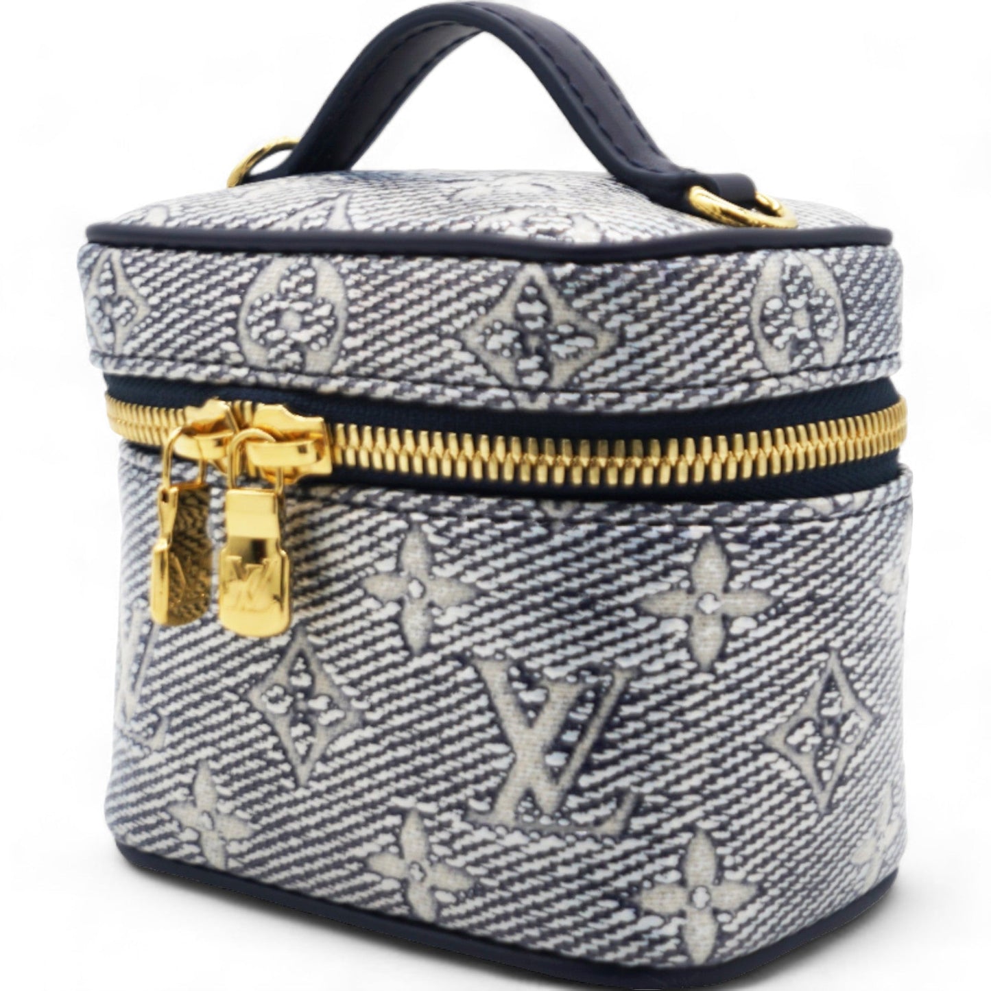 Louis-vuitton Monoglam Micro Vanity Blue