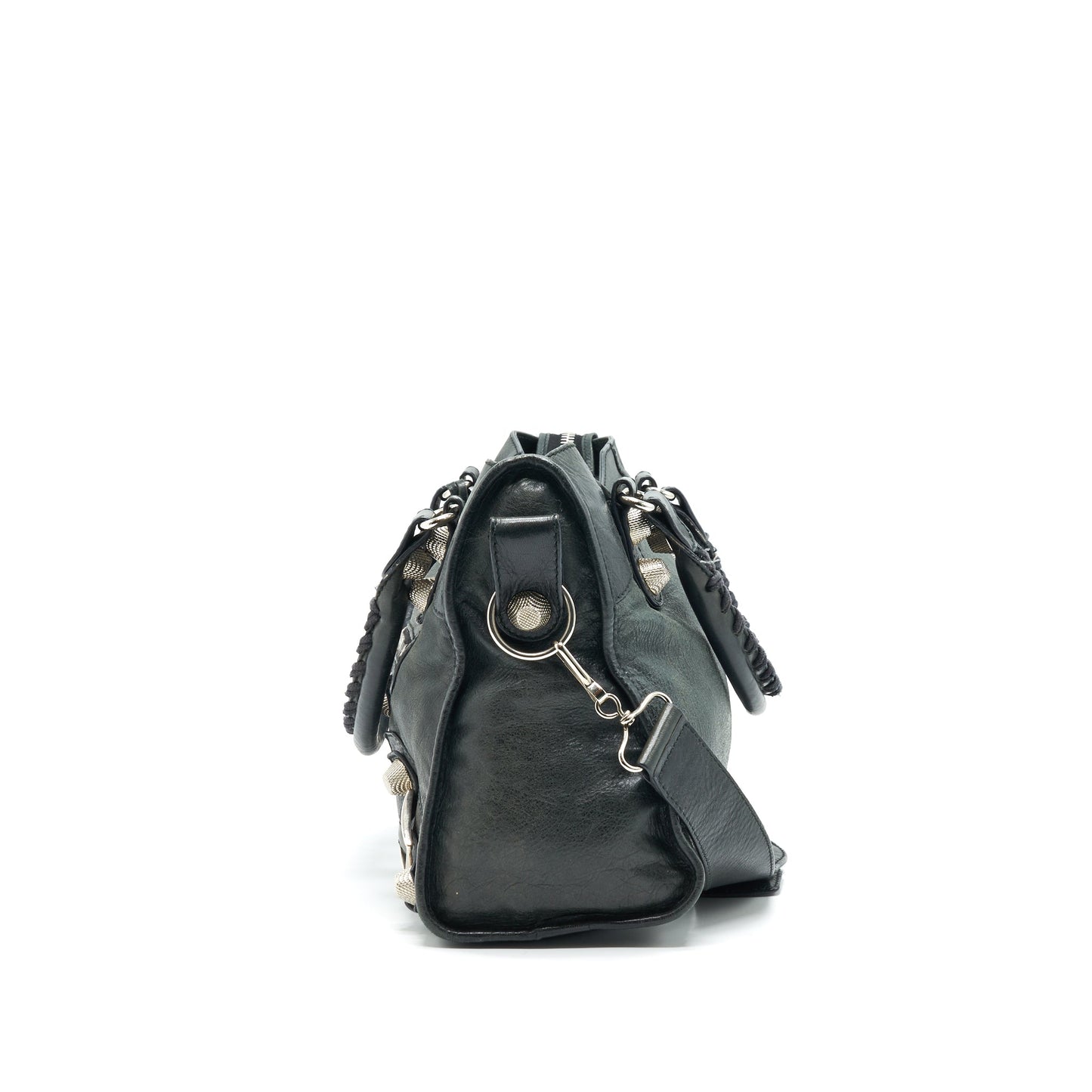 Balenciaga Giant City in Black SHW