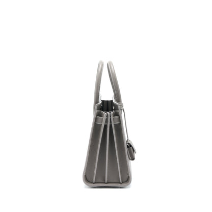 Saint Laurent Baby Sac De Jour Calfskin Grey SHW