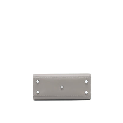 Saint Laurent Baby Sac De Jour Calfskin Grey SHW