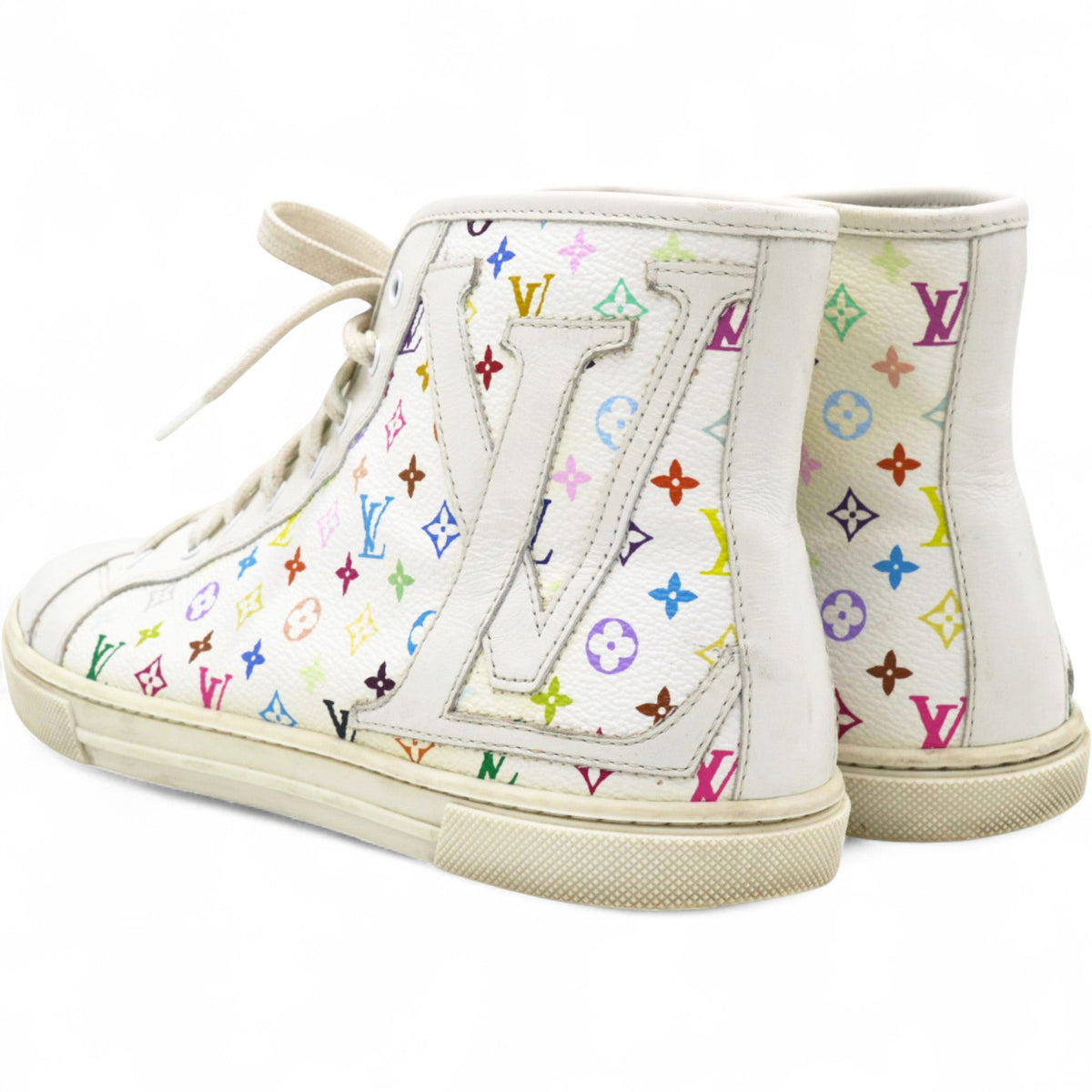 Louis-vuitton Monogram Multicolor High Top Sneakers White Size36