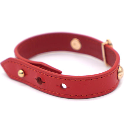 Louis-vuitton Monogram Vernis Blooming Bracelet Red