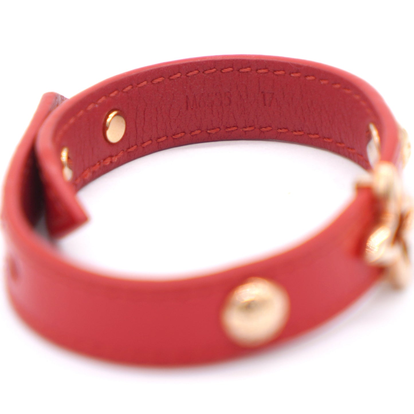 Louis-vuitton Monogram Vernis Blooming Bracelet Red