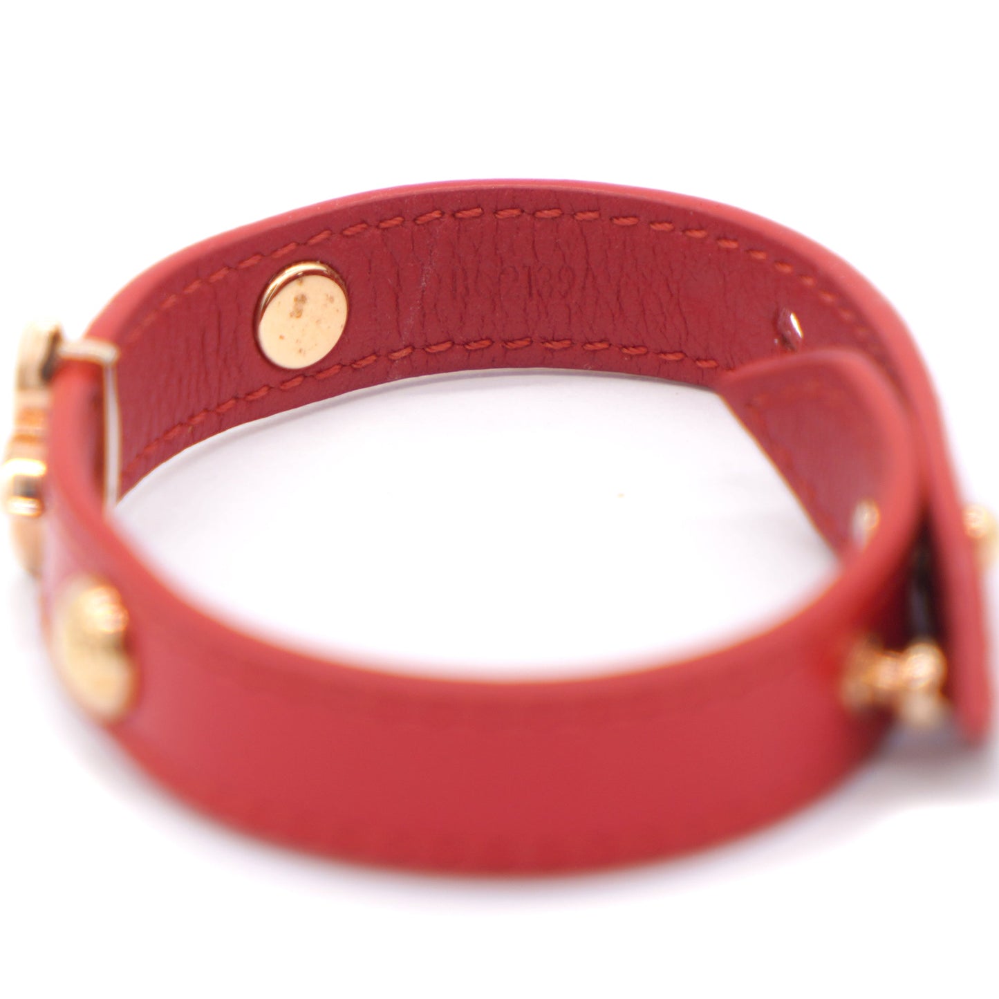 Louis-vuitton Monogram Vernis Blooming Bracelet Red
