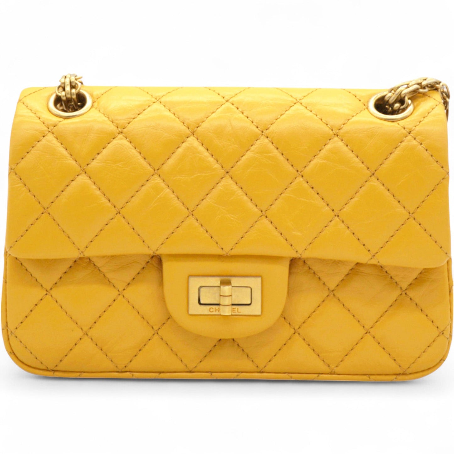 2.55 Reissue Mini Flap Yellow Microchip
