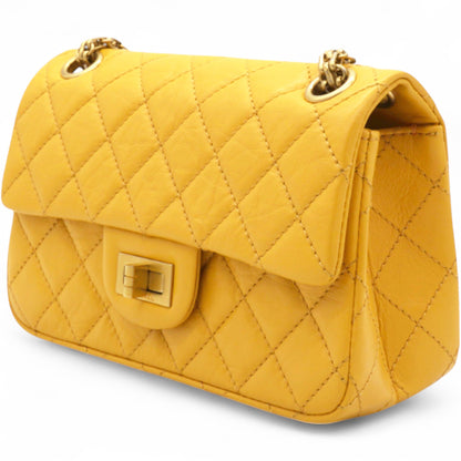 2.55 Reissue Mini Flap Yellow Microchip