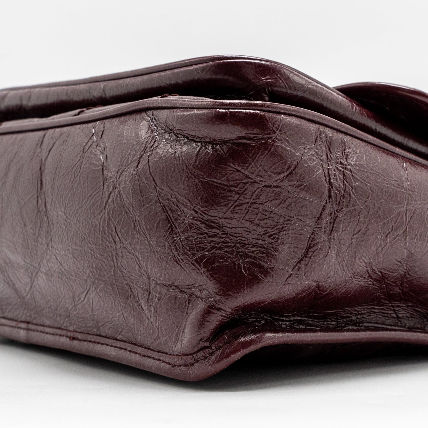 Saint Laurent YSL Medium Niki Shoulder Bag Calfskin Burgundy Ruthenium SHW