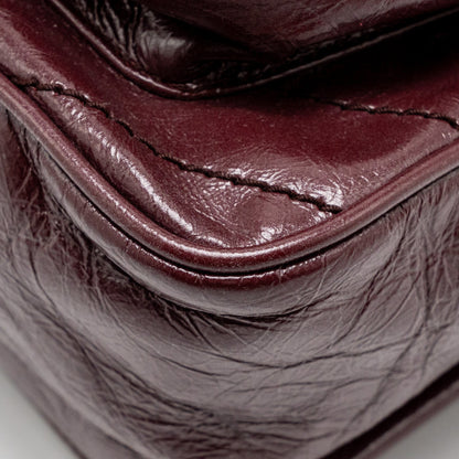 Saint Laurent YSL Medium Niki Shoulder Bag Calfskin Burgundy Ruthenium SHW