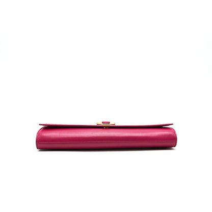 Saint Laurent YSL Clutch in Fuchsia