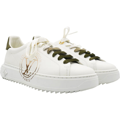 Louis-vuitton Monogram Time Out Sneakers White Size 37