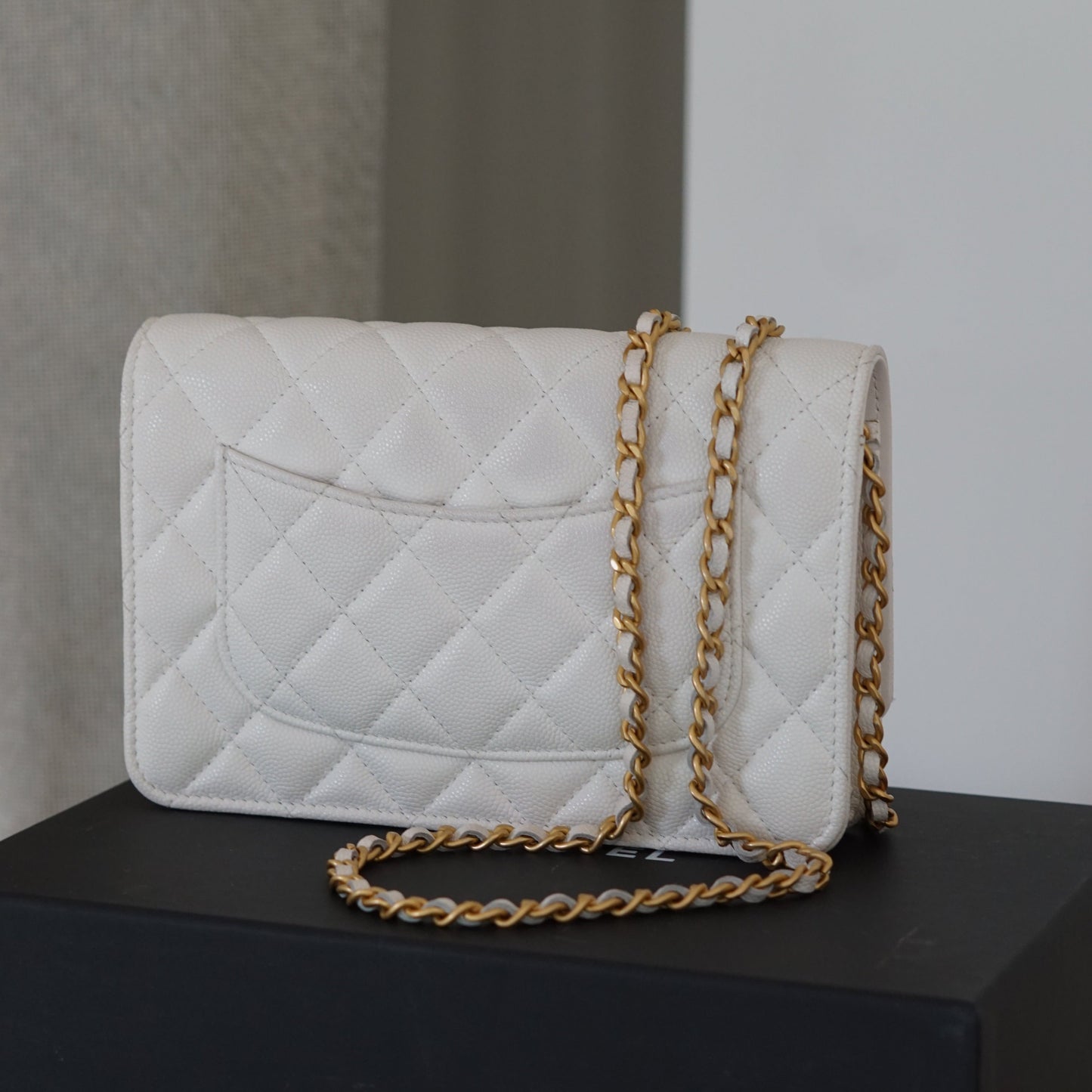 CHANEL WALLET ON CHAIN | CAMELLIA