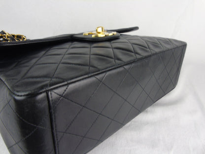 CHANEL Classic  'Jumbo XL' (Maxi) 2.55 Flap bag Black Leather - vintage
