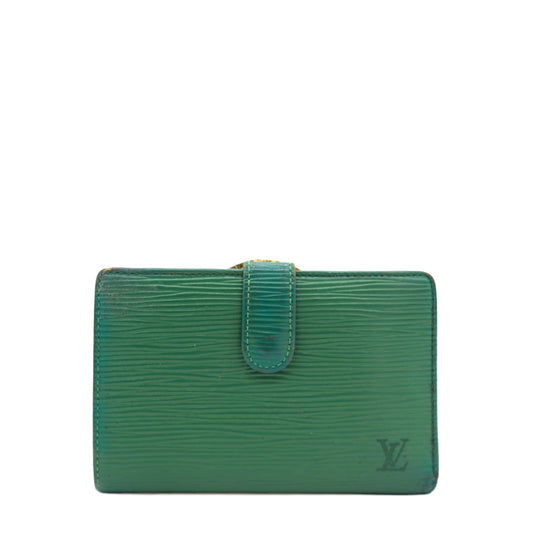 Louis-vuitton Green Epi Leather Porte Feuille Vienoise NM French Purse Wallet
