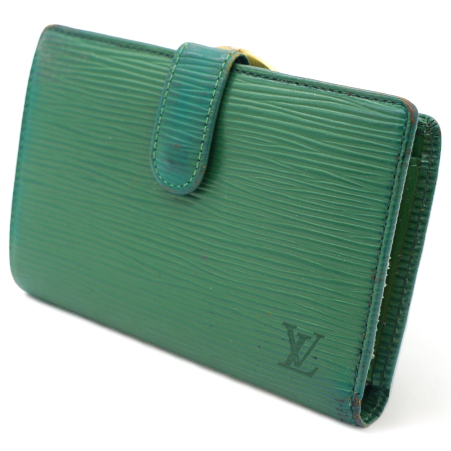 Louis-vuitton Green Epi Leather Porte Feuille Vienoise NM French Purse Wallet