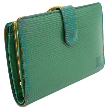 Louis-vuitton Green Epi Leather Porte Feuille Vienoise NM French Purse Wallet