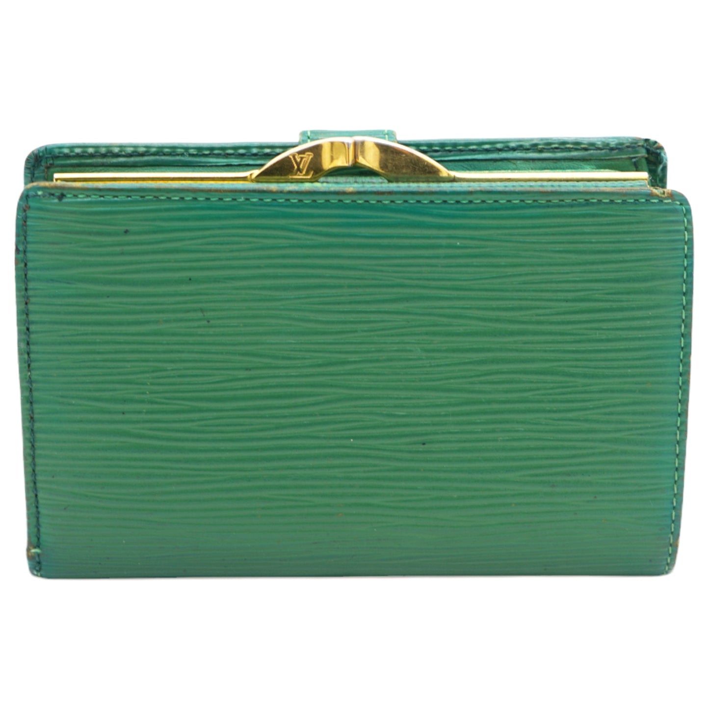 Louis-vuitton Green Epi Leather Porte Feuille Vienoise NM French Purse Wallet