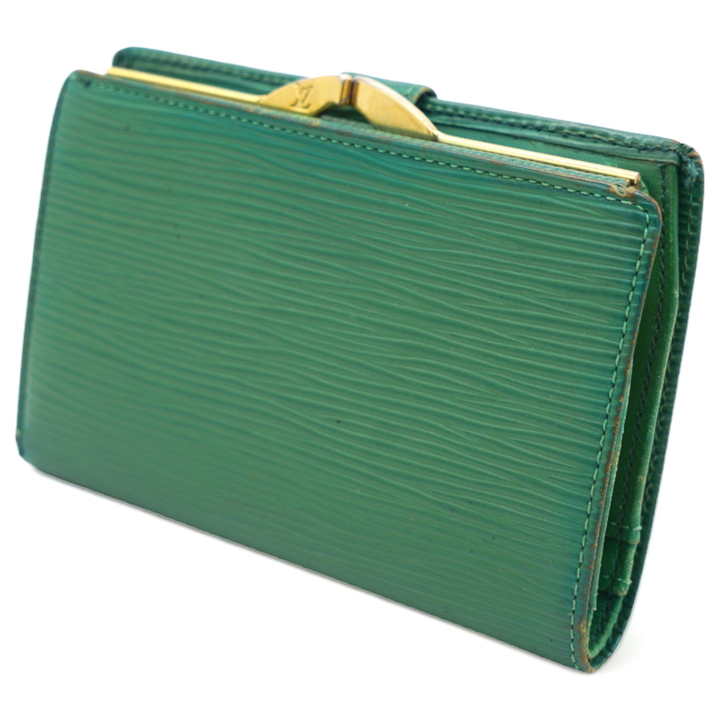 Louis-vuitton Green Epi Leather Porte Feuille Vienoise NM French Purse Wallet