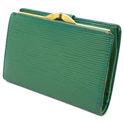 Louis-vuitton Green Epi Leather Porte Feuille Vienoise NM French Purse Wallet