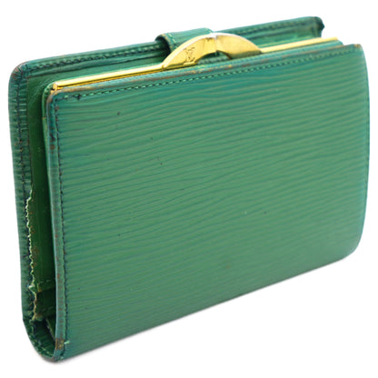 Louis-vuitton Green Epi Leather Porte Feuille Vienoise NM French Purse Wallet