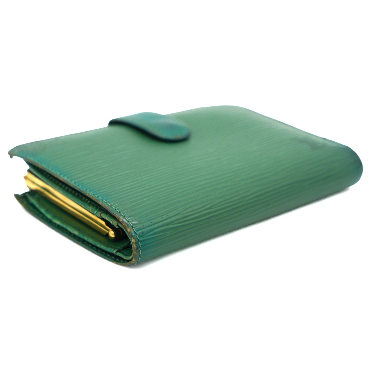 Louis-vuitton Green Epi Leather Porte Feuille Vienoise NM French Purse Wallet