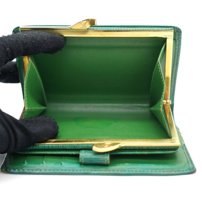 Louis-vuitton Green Epi Leather Porte Feuille Vienoise NM French Purse Wallet