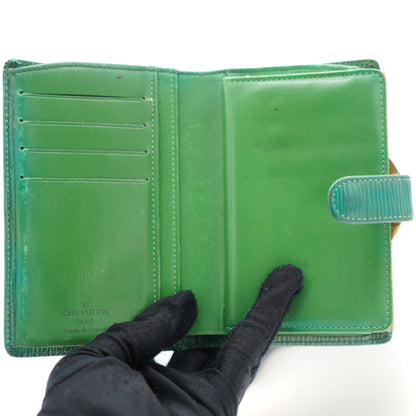 Louis-vuitton Green Epi Leather Porte Feuille Vienoise NM French Purse Wallet