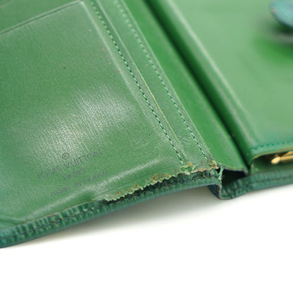 Louis-vuitton Green Epi Leather Porte Feuille Vienoise NM French Purse Wallet
