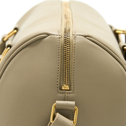 Saint Laurent Duffle Bag Calfskin Light Grey GHW