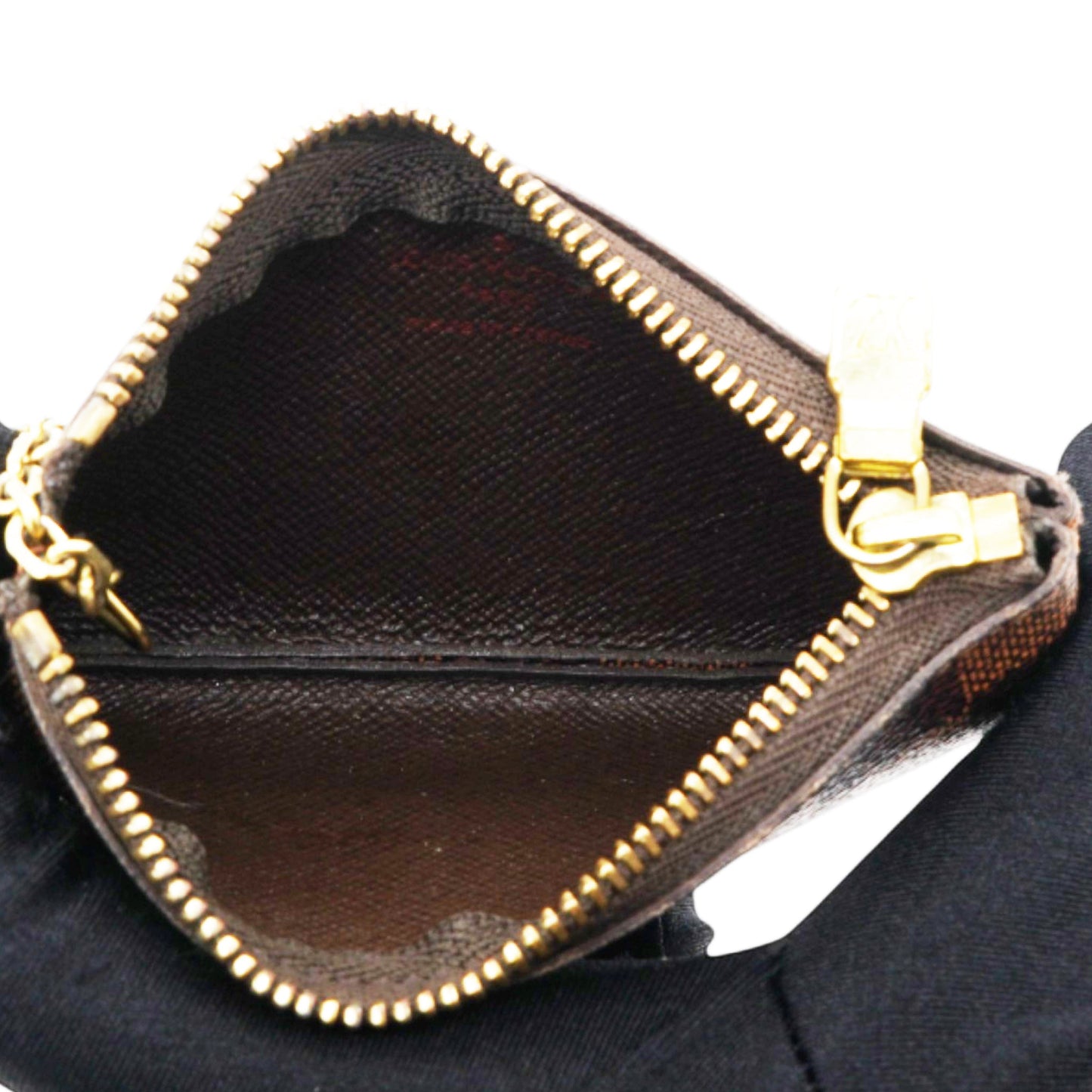 Louis-vuitton Damier Ebene Key Pouch Brown