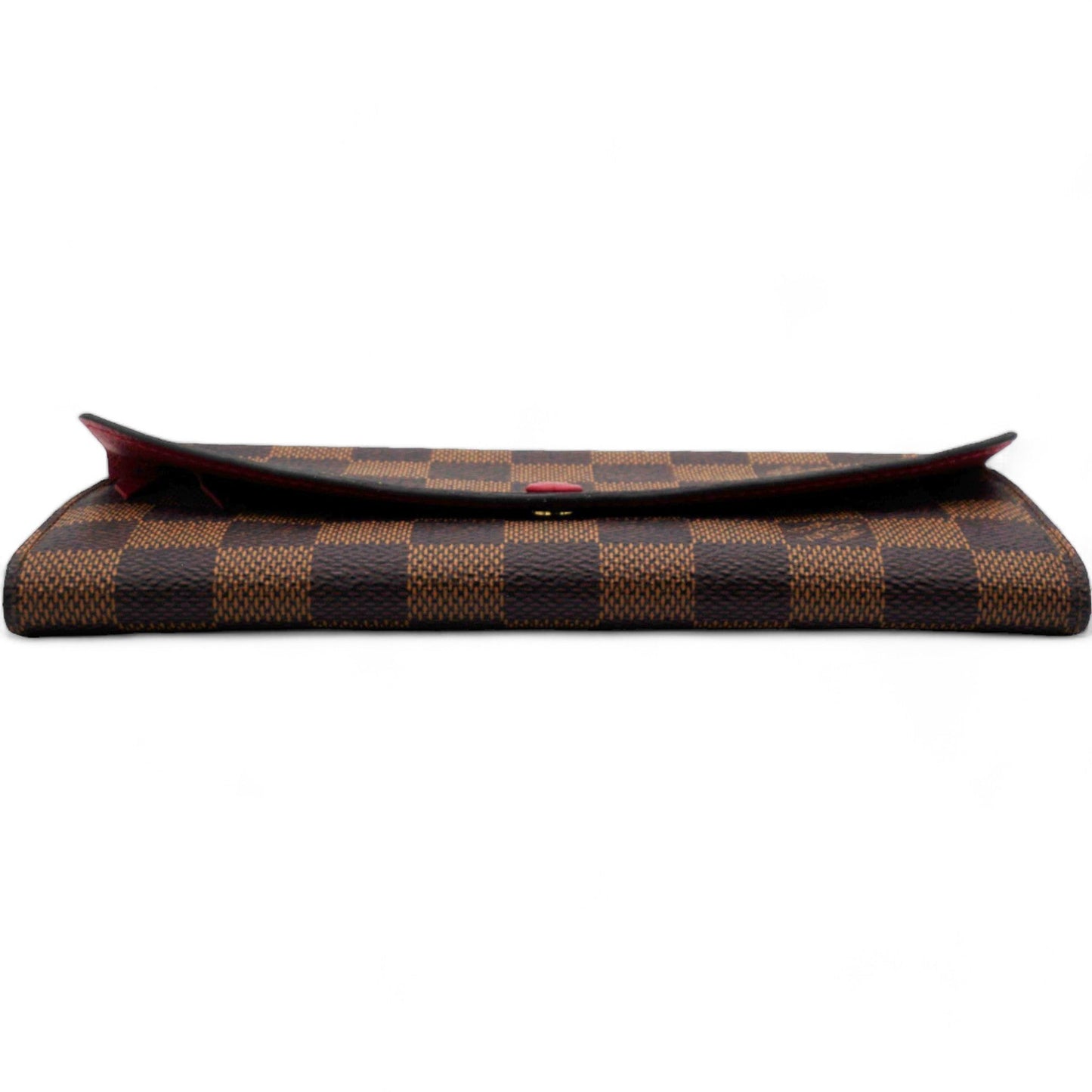 Louis-vuitton Damier Ebene Emilie Wallet Red