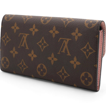 Louis-vuitton Monogram Emilie Wallet Rose Ballerine