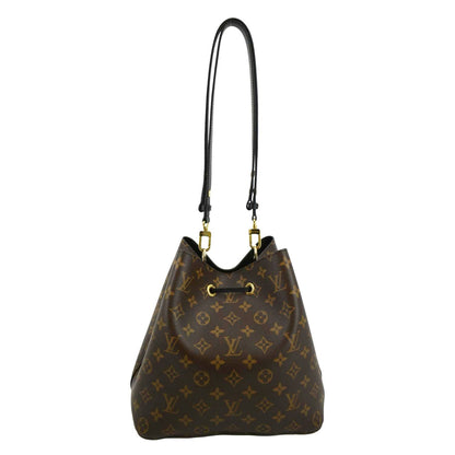 LOUIS VUITTON Neonoe Monogram Canvas Shoulder Bag Black