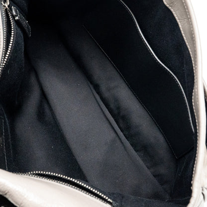 Saint Laurent / YSL Large Niki Bag Calfskin Grey SHW