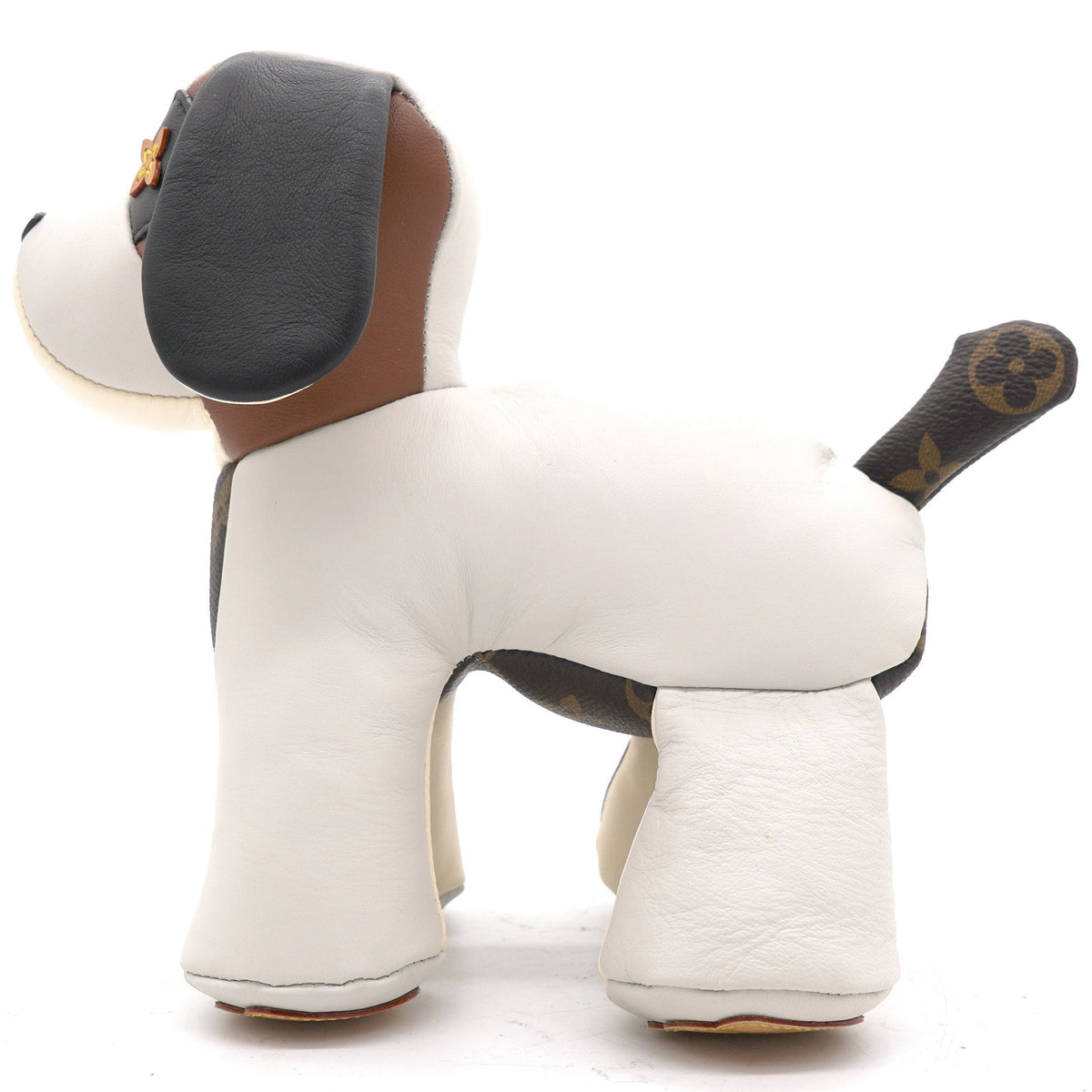Louis-vuitton Calfskin Monogram Doudou Oscar Dog Beige