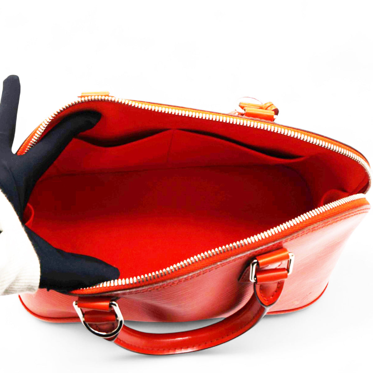 Louis-vuitton Epi Alma PM Sunrise Orange