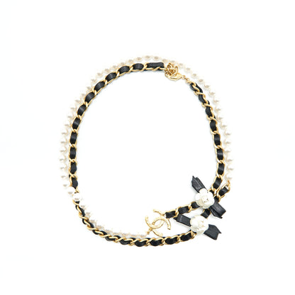 Chanel Chain and Pearl Long Necklace