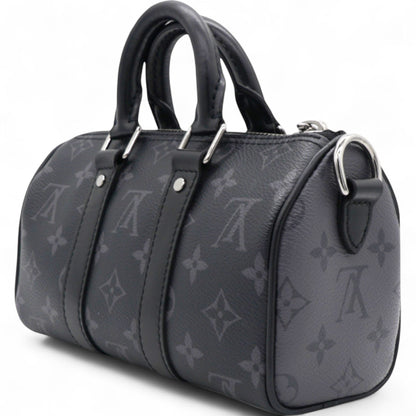 Louis-vuitton Monogram Eclipse Keepall Bandouliere 20