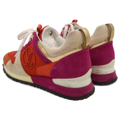 Louis-vuitton Run Away Sneakers Orange Pink Suede 36