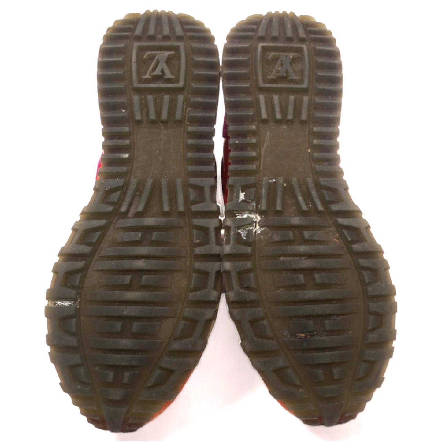 Louis-vuitton Run Away Sneakers Orange Pink Suede 36